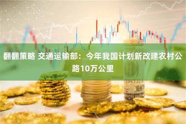 翻翻策略 交通运输部：今年我国计划新改建农村公路10万公里