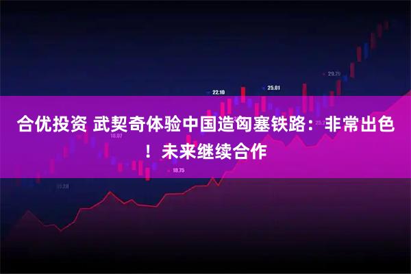 合优投资 武契奇体验中国造匈塞铁路：非常出色！未来继续合作
