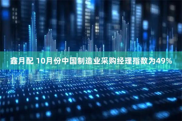 鑫月配 10月份中国制造业采购经理指数为49%