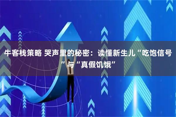 牛客栈策略 哭声里的秘密：读懂新生儿“吃饱信号”与“真假饥饿”